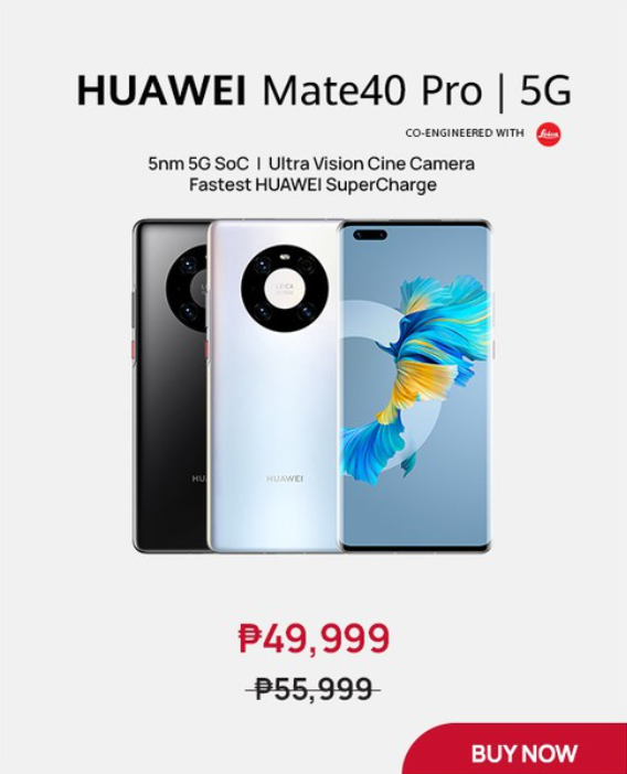 Huawei Philippines 20% off + P1000 shop voucher