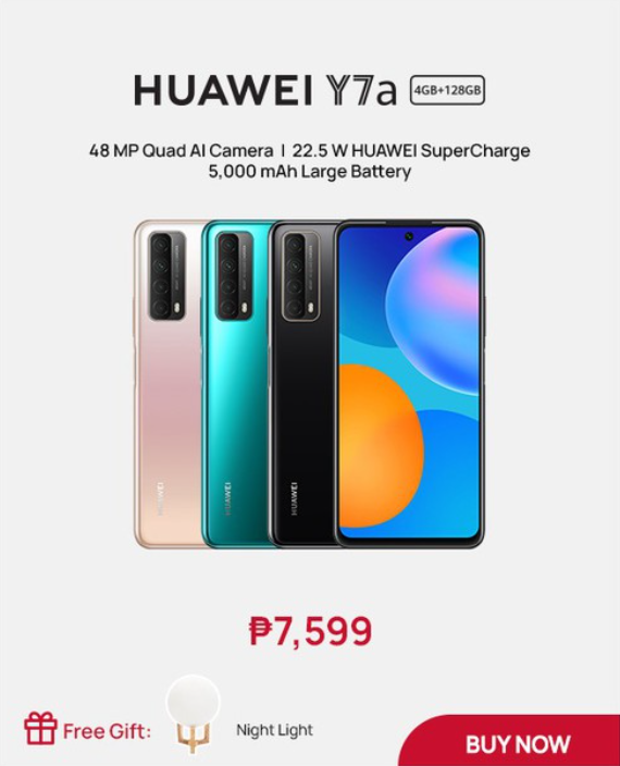 Huawei Philippines 20% off + P1000 shop voucher